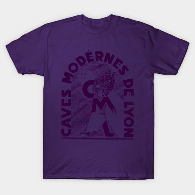 Caves Modernes De Lyon T-Shirt by MindsparkCreative